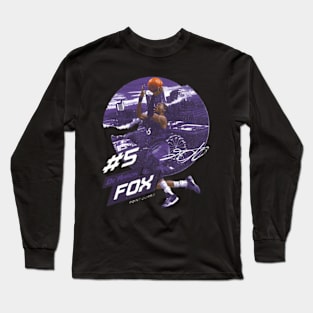 De'Aaron Fox Sacrato City Emblem Long Sleeve T-Shirt